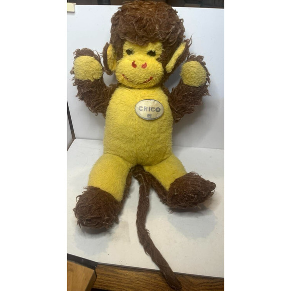 Vintage C1960s 'Chico' Plush Monkey 18" - Picture 1 of 3